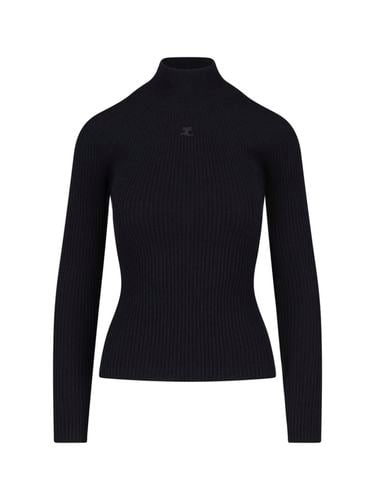 Ribbed Turtleneck Sweater - Courrèges - Modalova