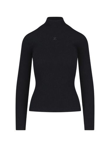 Ribbed Turtleneck Sweater - Courrèges - Modalova