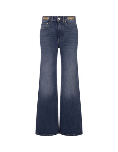 Dark Denim Baggy Jeans With Medals - Paco Rabanne - Modalova