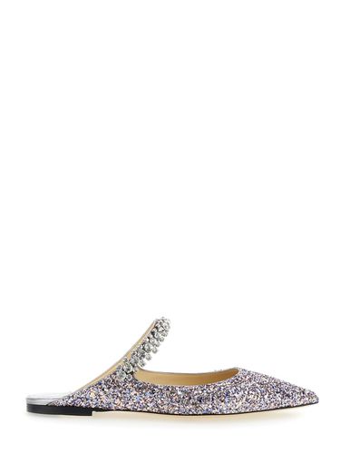 Bling Flat Multicolor Mules With Crystal Strap In Glitter Fabric Woman - Jimmy Choo - Modalova