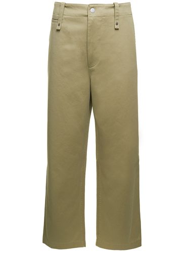 Wide-leg Pants In Cotton Man - Burberry - Modalova