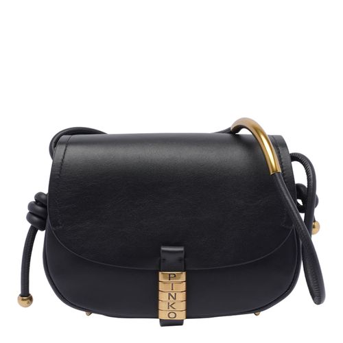 Mini Logo Saddle Crossbody Bag - Pinko - Modalova