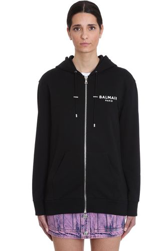 Balmain Sweatshirt In Black Cotton - Balmain - Modalova