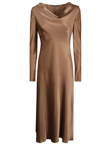 Boat Neck Long Dress - Alberta Ferretti - Modalova