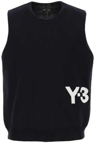 Y-3 Knitted Logo Vest In Seven - Y-3 - Modalova