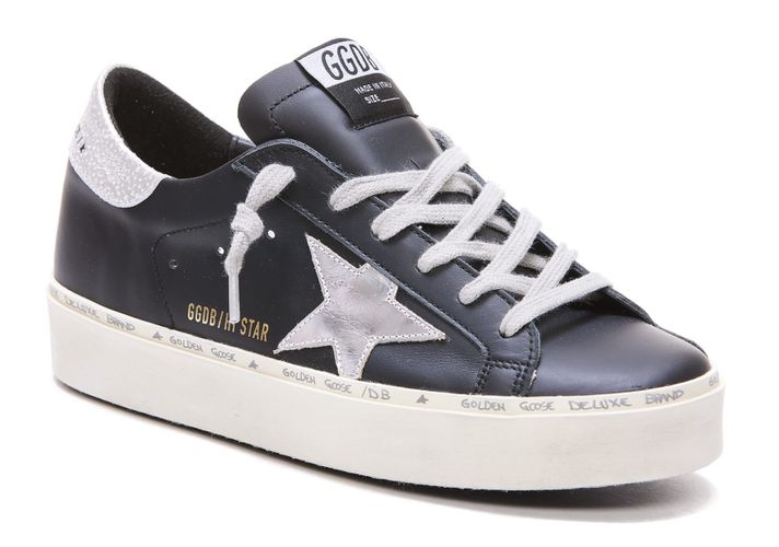 Leather Hi Star Sneakers - Golden Goose - Modalova