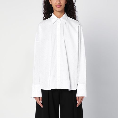 White Shirt With Micro Crystals - Federica Tosi - Modalova