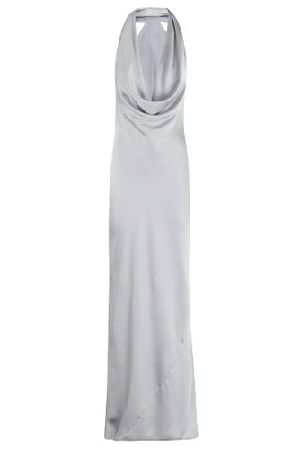 Norma Kamali Halter Drape Bias Gown - Norma Kamali - Modalova