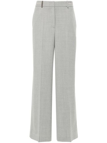 Light Wool Blend Flannel Trousers - Peserico - Modalova