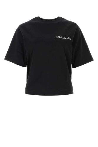 Balmain Black Cotton T-shirt - Balmain - Modalova