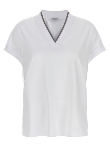 Brunello Cucinelli V-neck T-shirt - Brunello Cucinelli - Modalova