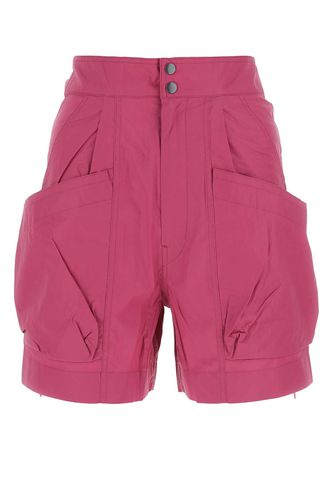 Tyrian Purple Cotton Ferdini Bermuda Shorts - Marant Étoile - Modalova