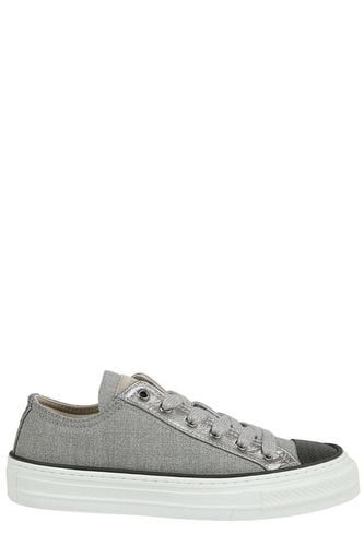 Panelled Lace-up Sneakers - Brunello Cucinelli - Modalova