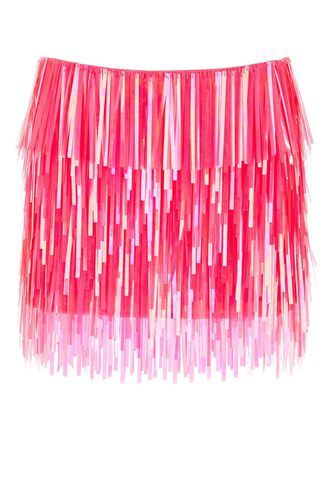 Fluo Pink Sequins Mini Skirt - SportMax - Modalova