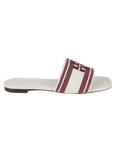 Double T Jacquard Sliders - Tory Burch - Modalova