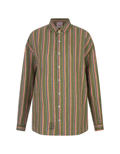 And Orange Striped Linen Blend Shirt - Stella Jean - Modalova