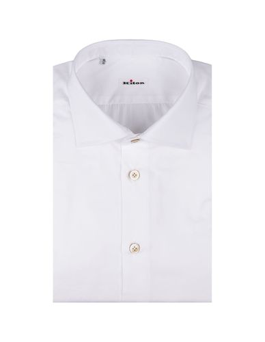 Kiton White Poplin Shirt - Kiton - Modalova