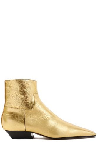 Marfa Metallic Effect Ankle Boots - Khaite - Modalova