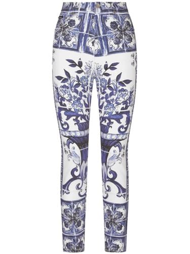Pantaloni 5 Tasche St Maiolica - Dolce & Gabbana - Modalova