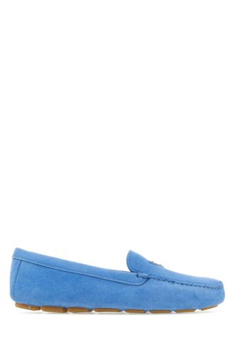 Prada Turquoise Suede Loafers - Prada - Modalova