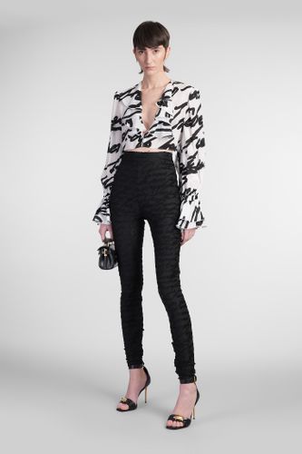 Balmain Leggings In Black Viscose - Balmain - Modalova