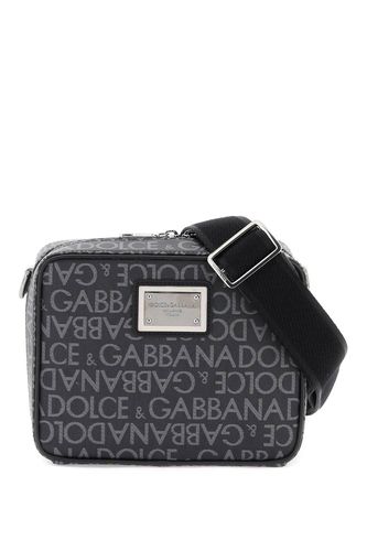 Logo Printed Zipped Shoulder Bag - Dolce & Gabbana - Modalova