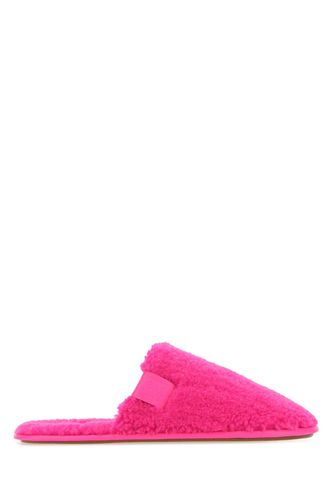 Fluo Pink Eco Shearling Slippers - Loewe - Modalova