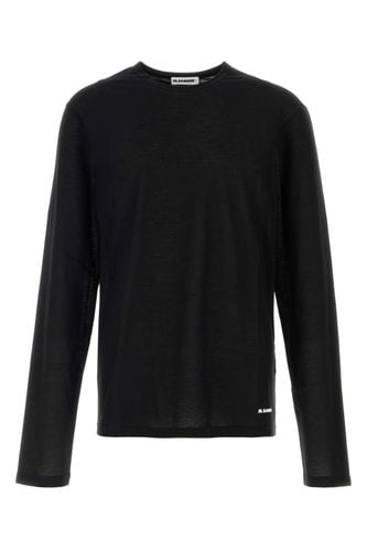 Jil Sander Black Cotton T-shirt - Jil Sander - Modalova