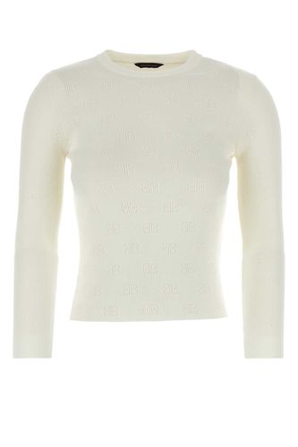 Balenciaga Ivory Wool Blend Sweater - Balenciaga - Modalova