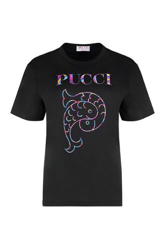 Pucci Cotton Crew-neck T-shirt - Pucci - Modalova