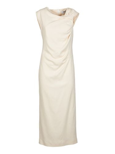 Draped Long-length Sleeveless Dress - MSGM - Modalova