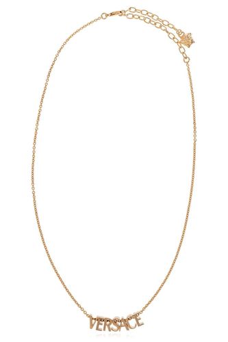 Versace Logo-lettering Necklace - Versace - Modalova
