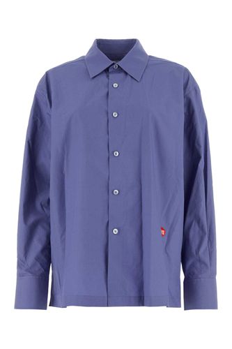 Air Force Blue Poplin Shirt - T by Alexander Wang - Modalova