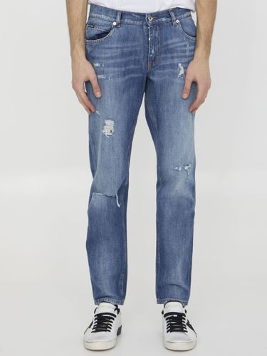 Distressed Denim Jeans - Dolce & Gabbana - Modalova