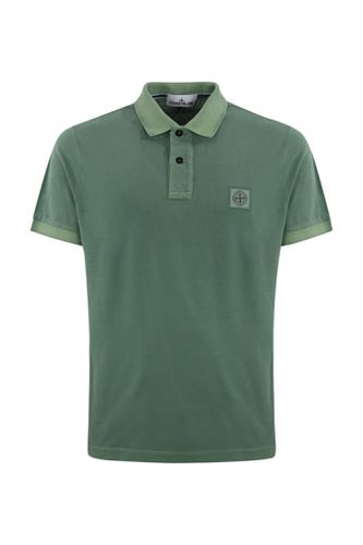 Cotton Polo Shirt With Logo - Stone Island - Modalova