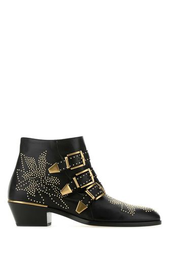 Embellished Nappa Leather Susanna Ankle Boots - Chloé - Modalova