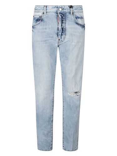 Dsquared2 Straight Distressed Jeans - Dsquared2 - Modalova