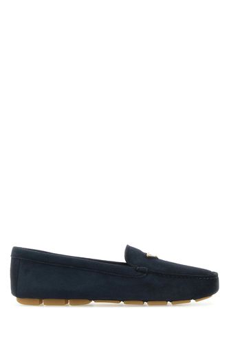 Prada Blue Suede Loafers - Prada - Modalova