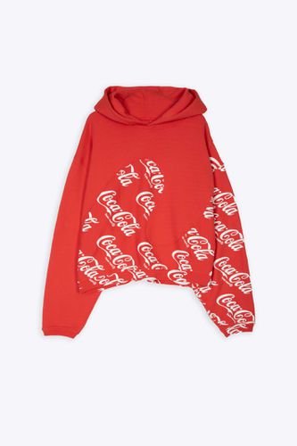 Men Coca Cola Swirl Hoodie Knit Red Coca Cola swirl hoodie - Men Coca Cola Swirl Hoodie Knit - ERL - Modalova