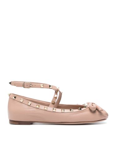 Rockstud Ballerina In Nappa - Valentino Garavani - Modalova