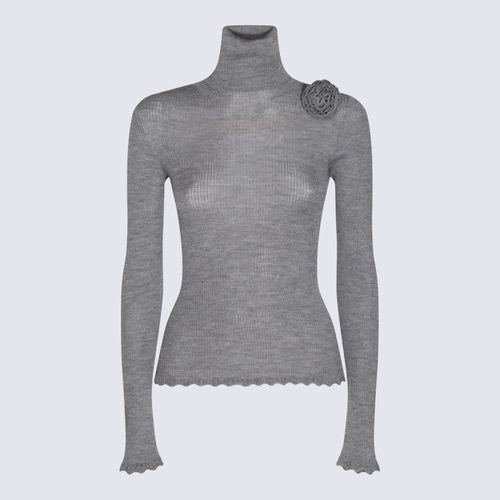 Blumarine Grey Wool Knitwear - Blumarine - Modalova