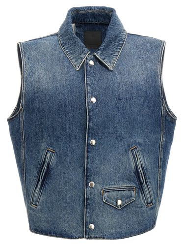 Givenchy Logo Embroidery Denim Vest - Givenchy - Modalova