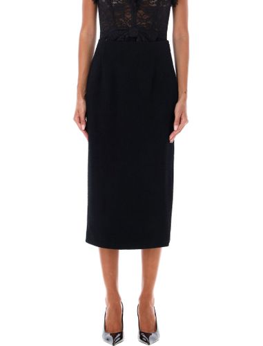 Tweed Boucle Midi Skirt - Alessandra Rich - Modalova