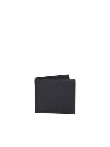 Gg Rubberized Bi-fold Wallet - Gucci - Modalova