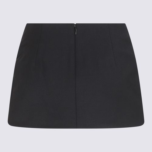 AREA Black Wool Blend Skirt - AREA - Modalova