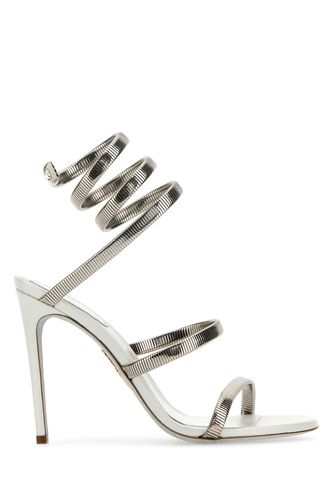 Silver Metal Juniper Sandals - René Caovilla - Modalova