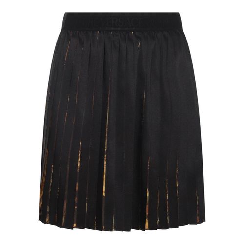 Elasticated Waistband Pleated Mini Skirt - Versace Jeans Couture - Modalova