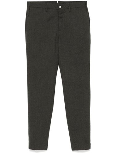 Dark Wool Blend Trousers - Incotex - Modalova