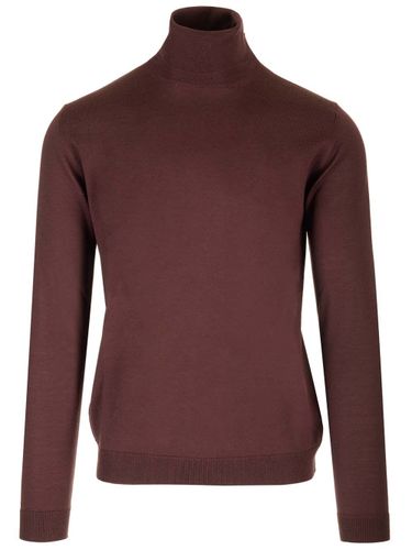 Wool Turtleneck Sweater - Roberto Collina - Modalova