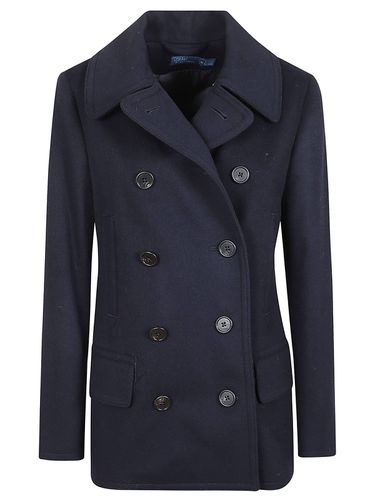 Slim Fit Double-breasted Coat - Ralph Lauren - Modalova